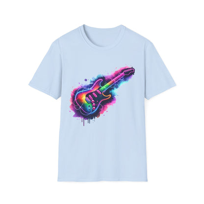 Glowing Electric Guitar - T-Shirt - Blount Custom Creations