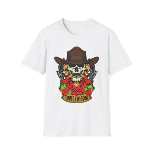 Cowboy Skull Wisdom Western Skeleton - T-Shirt - Blount Custom Creations