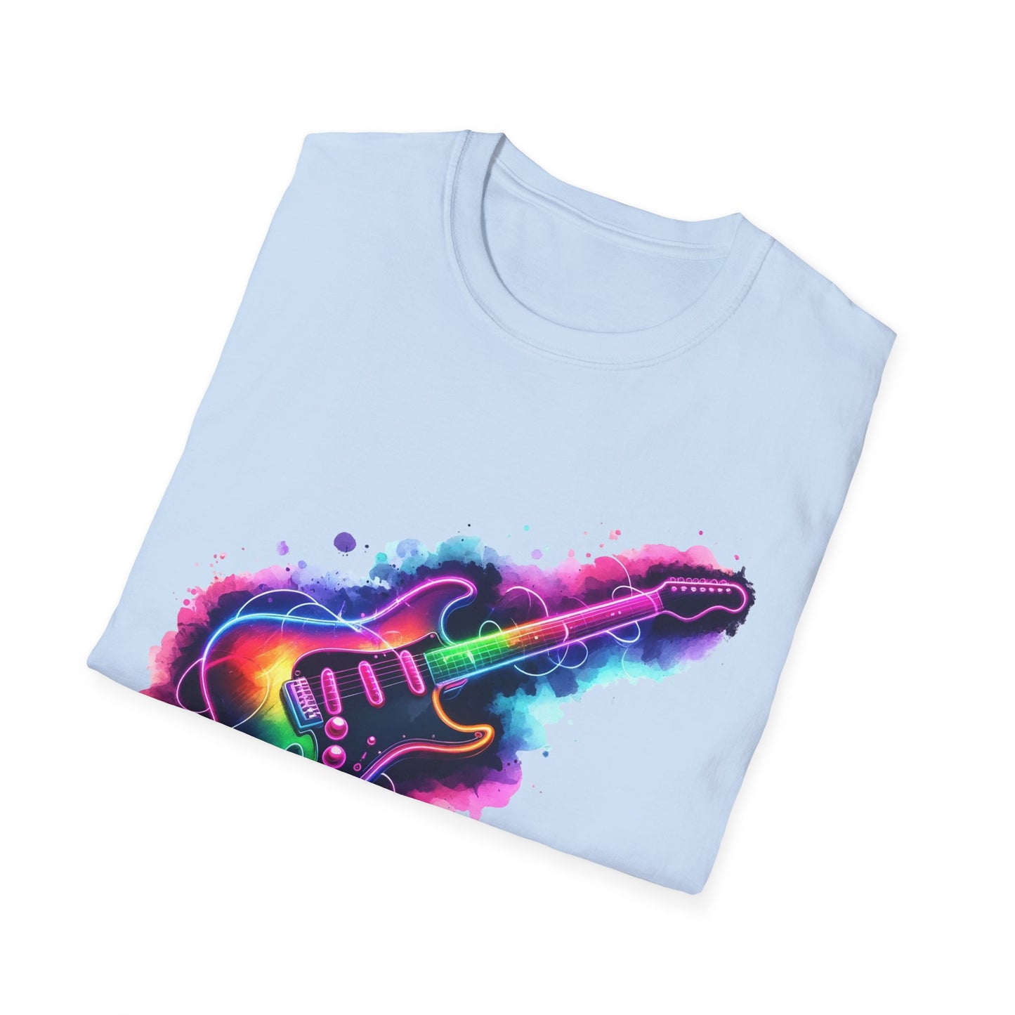 Glowing Electric Guitar - T-Shirt - Blount Custom Creations