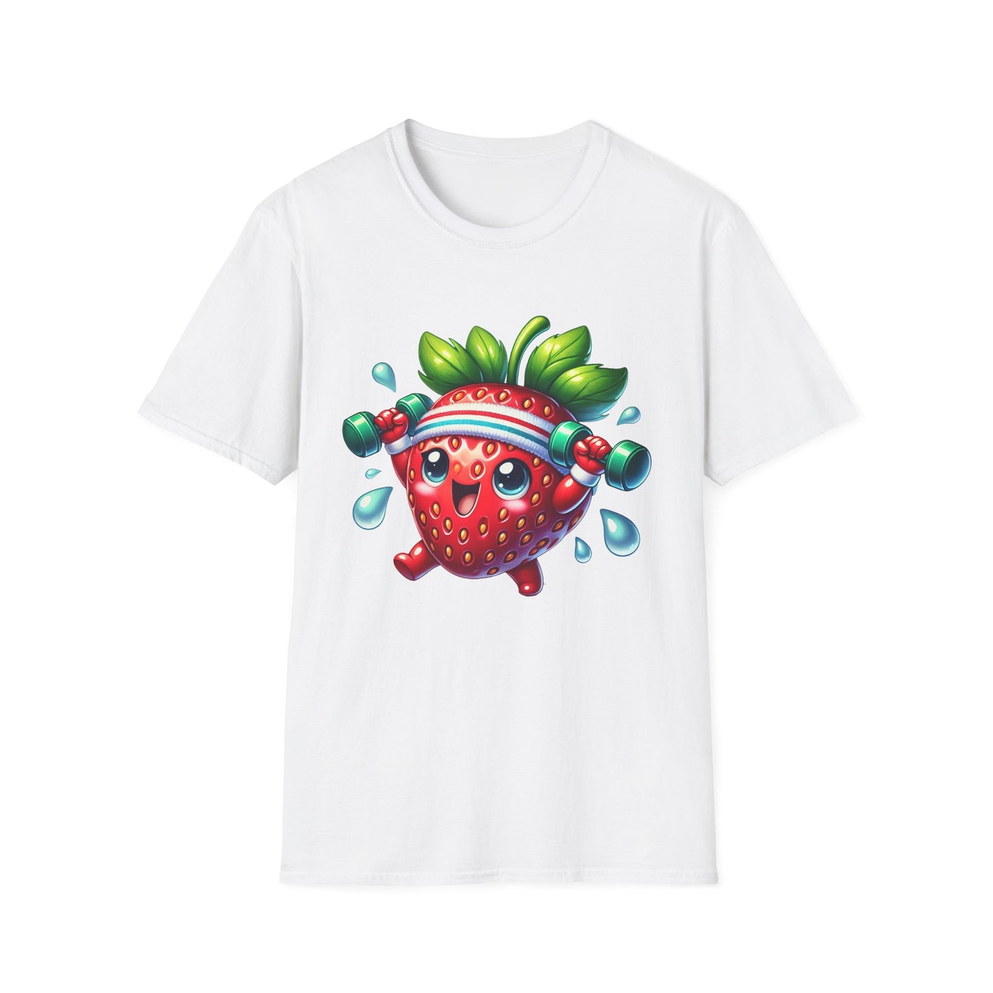 Strawberry Character Jumping - T-Shirt - Blount Custom Creations