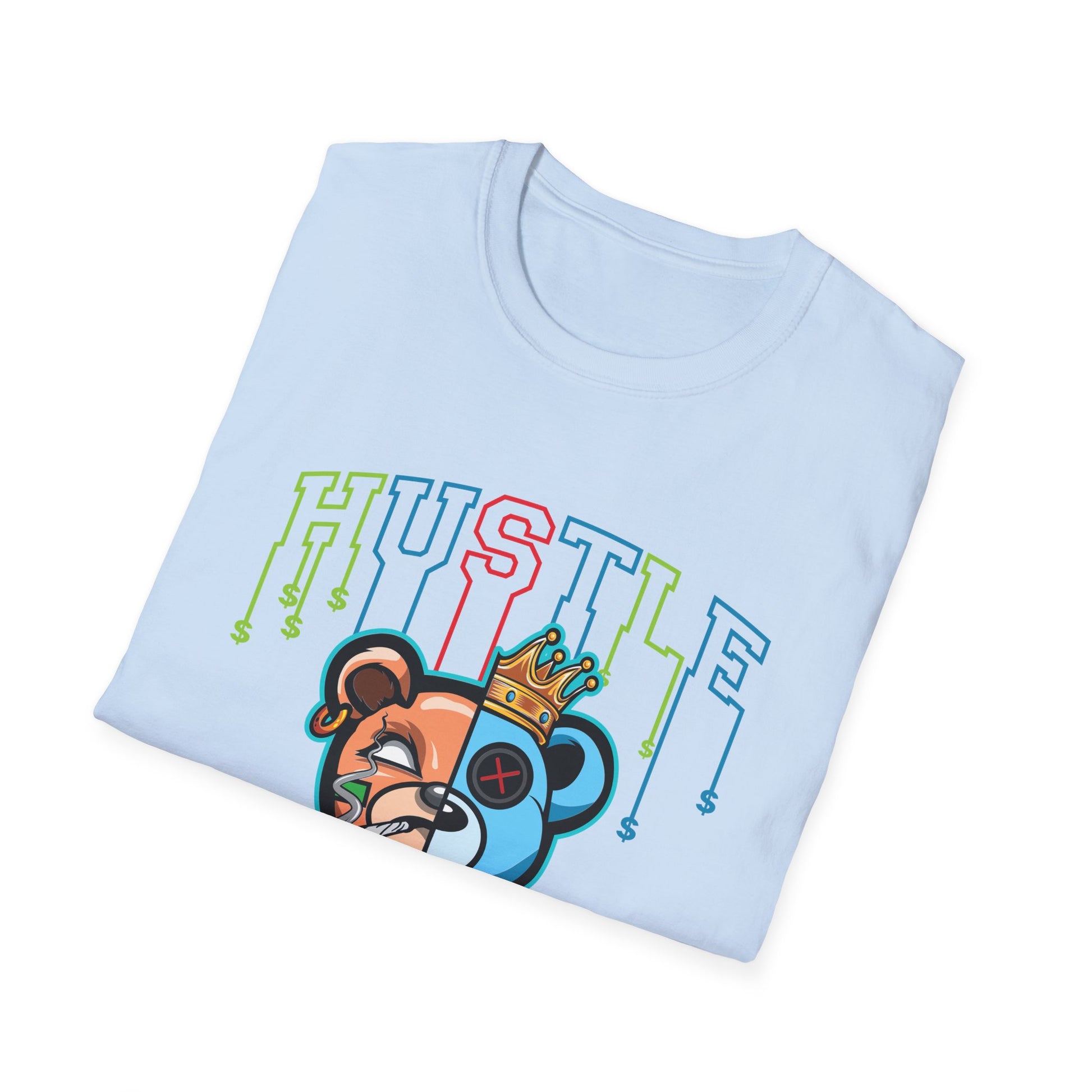 Hustle Graffiti Streetwear Bear - T-Shirt - Blount Custom Creations