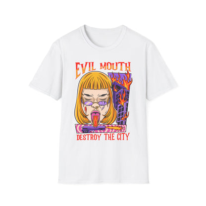 Evil Mouth Destroy the City - T-Shirt - Blount Custom Creations