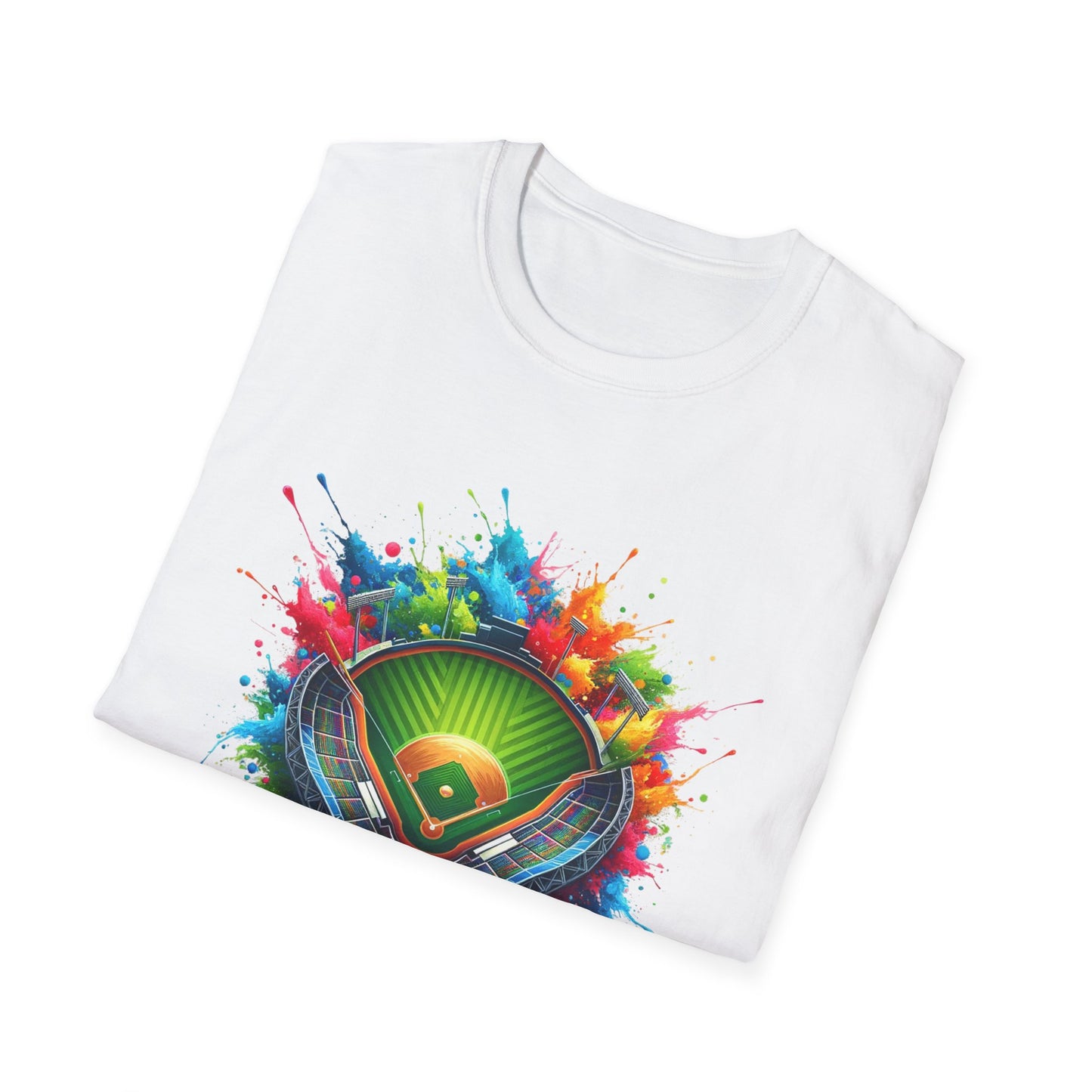 Small Baseball Stadium Colorful - T-Shirt - Blount Custom Creations