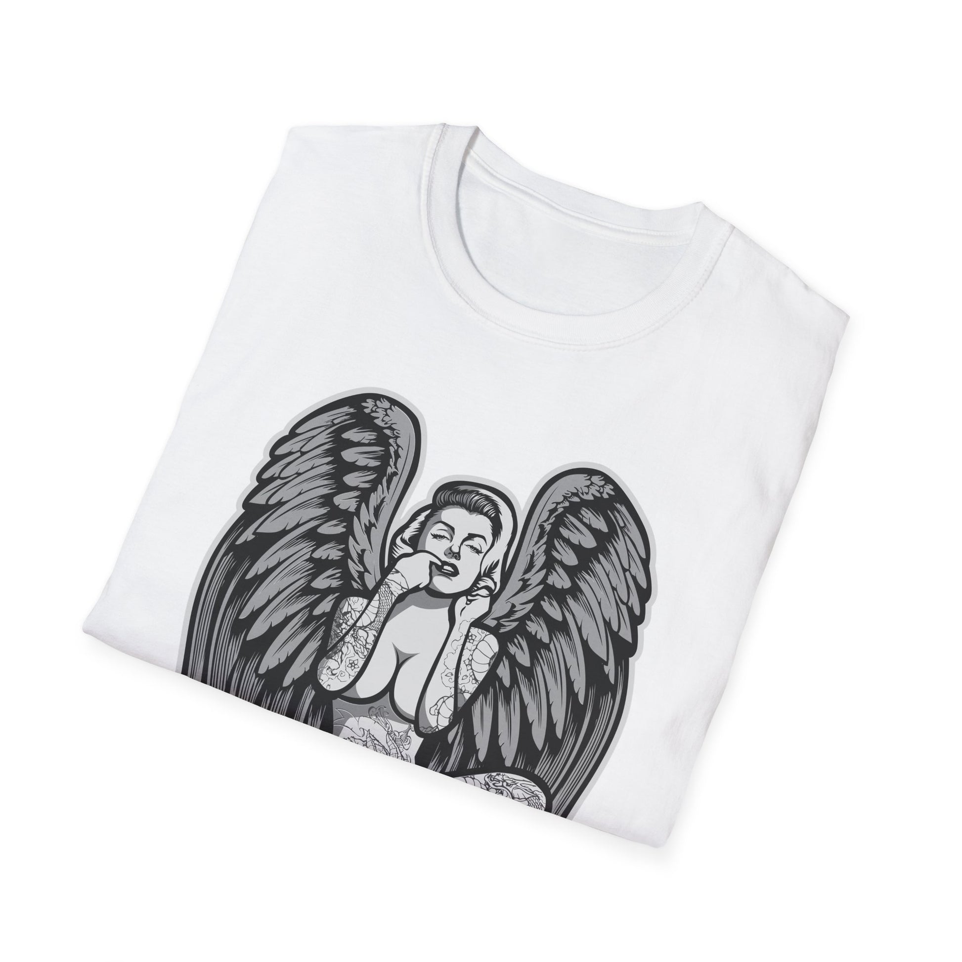 Tattooed Woman with Wings - T-Shirt - Blount Custom Creations