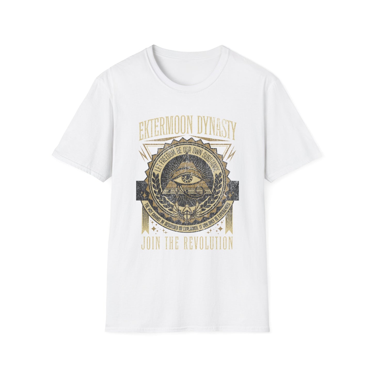 Ektermoon Dynasty Eye Golden Pyramid Emblem - T-Shirt - Blount Custom Creations