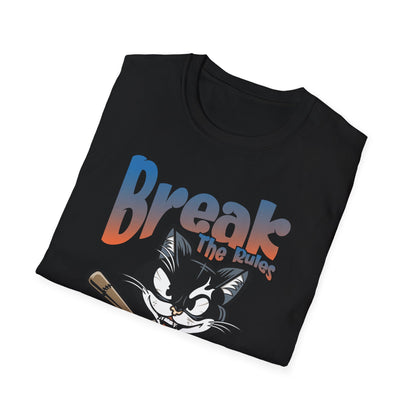 Break The Rules Meow Talks - T-Shirt - Blount Custom Creations