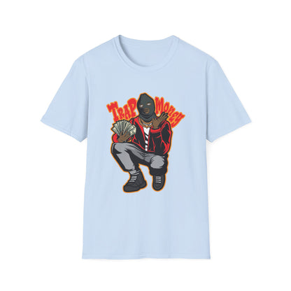 Trap Money Gangster with Ski Mask Streetwear - T-Shirt - Blount Custom Creations