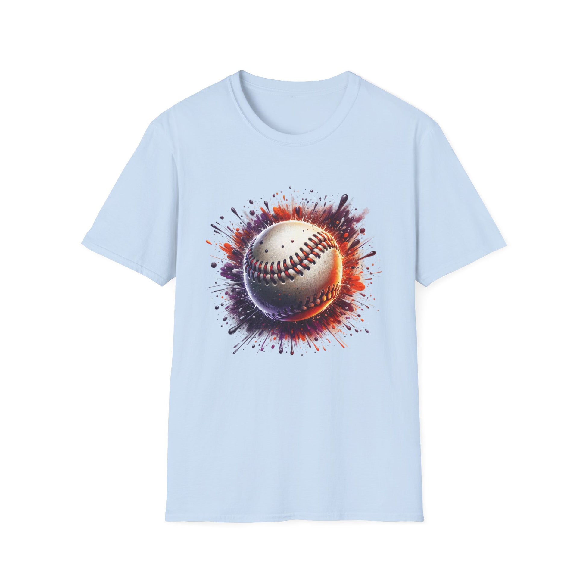 Baseball with Colorful Background - T-Shirt - Blount Custom Creations