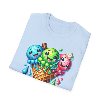 Triple Ice Cream Cone - T-Shirt - Blount Custom Creations