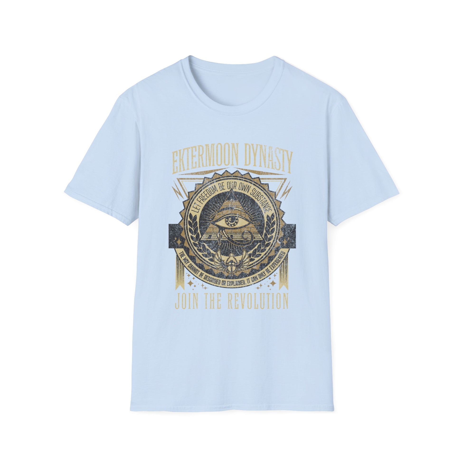 Ektermoon Dynasty Eye Golden Pyramid Emblem - T-Shirt - Blount Custom Creations