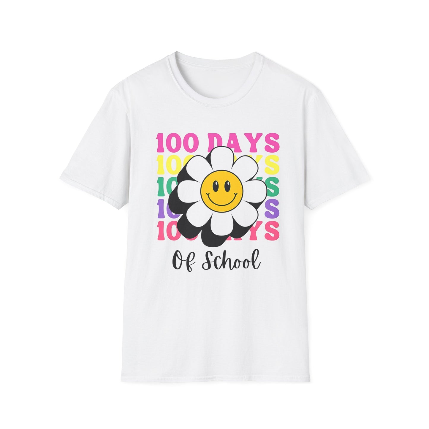 100 Days of School Flower - T-Shirt - Blount Custom Creations