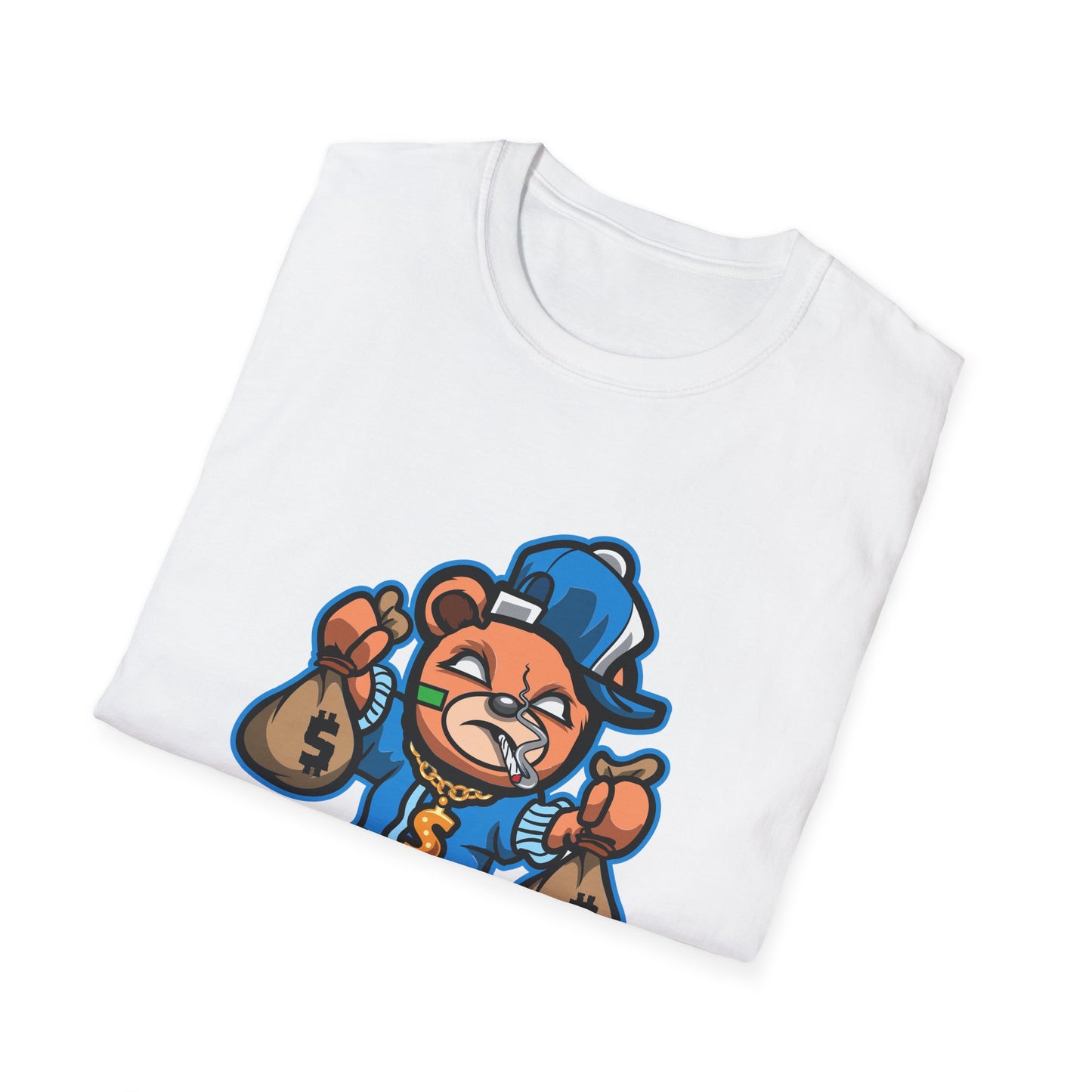 Money Bags Gangster Bear Streetwear - T-Shirt - Blount Custom Creations