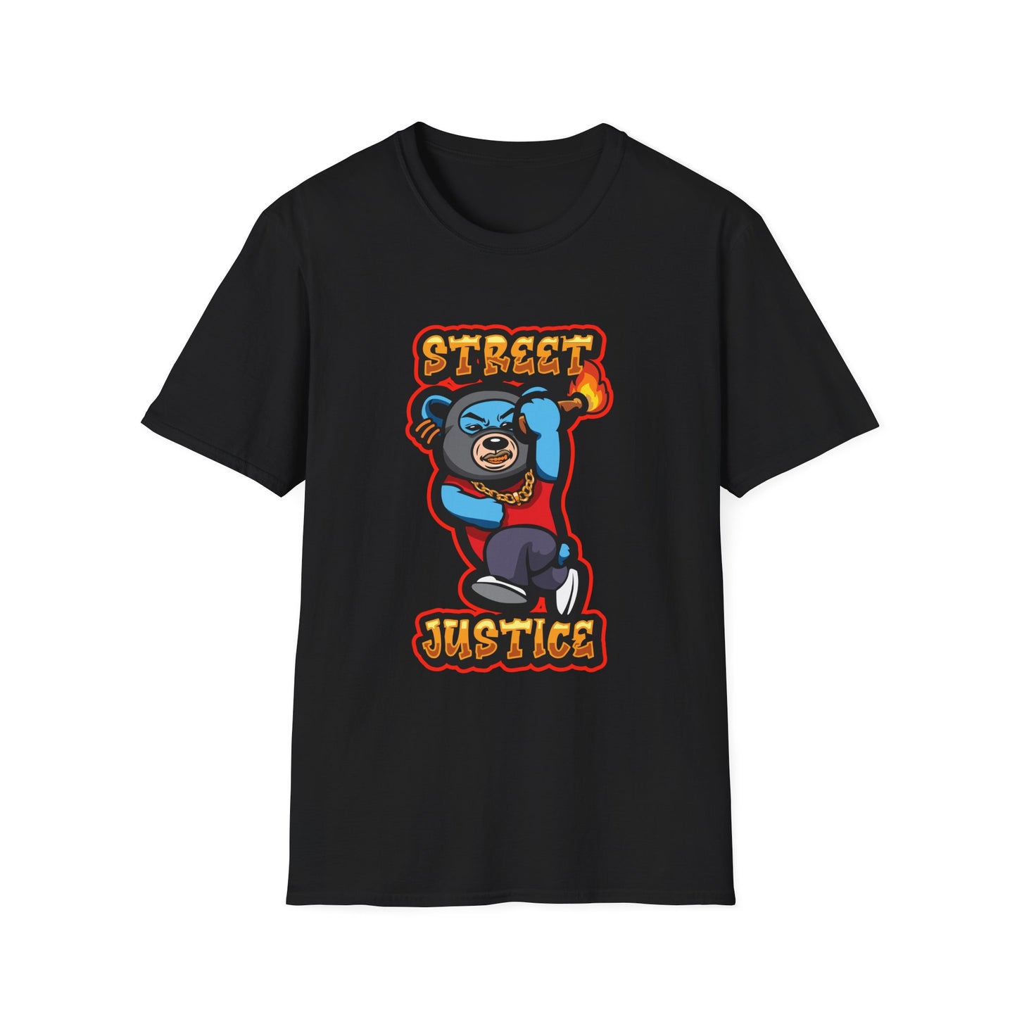 Street Justice Streetwear Rapping Bear - T-Shirt - Blount Custom Creations