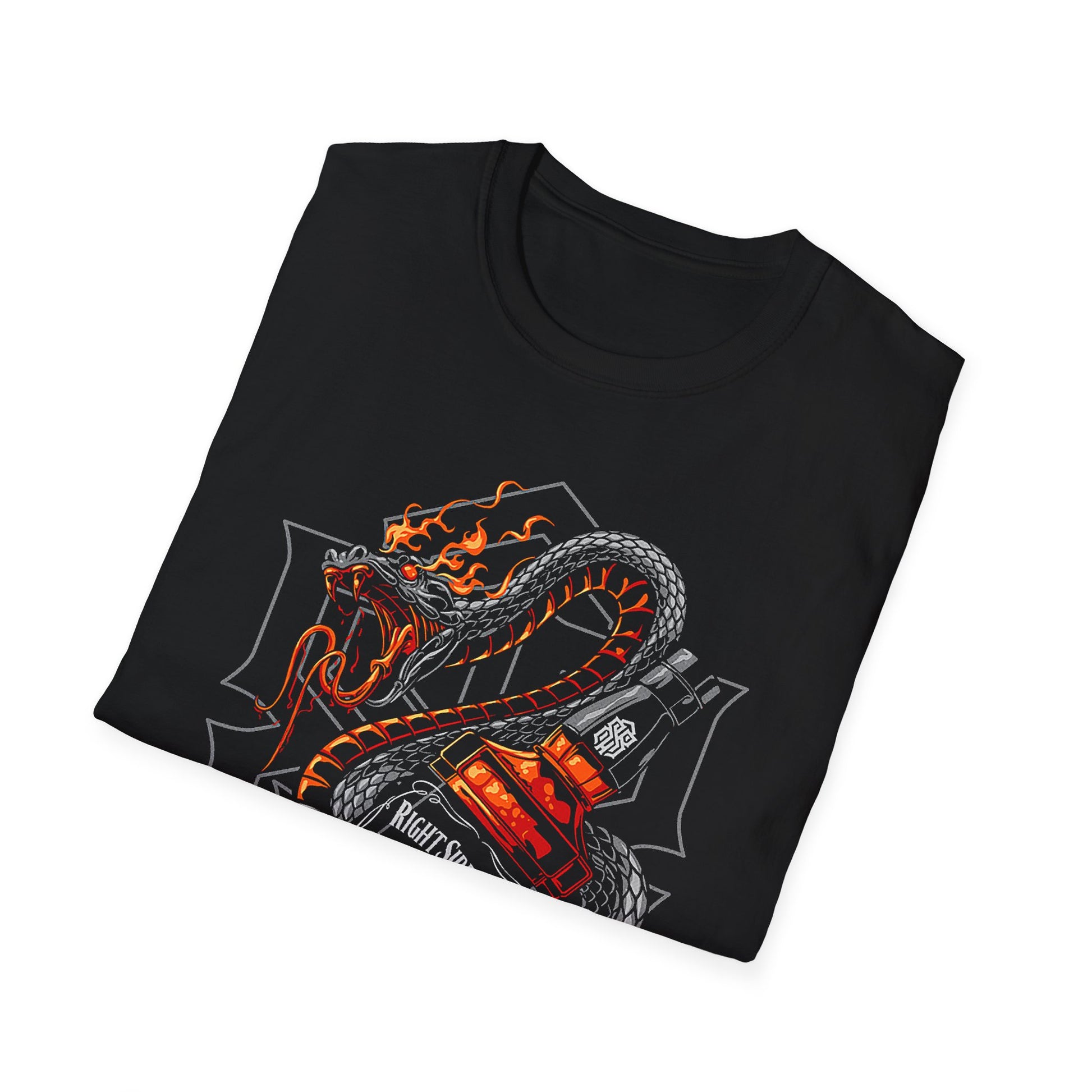 Viper Wrapped Around Whiskey - T-Shirt - Blount Custom Creations