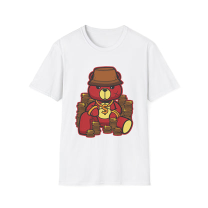 Gangster Bear with Gold Coins Streetwear - T-Shirt - Blount Custom Creations