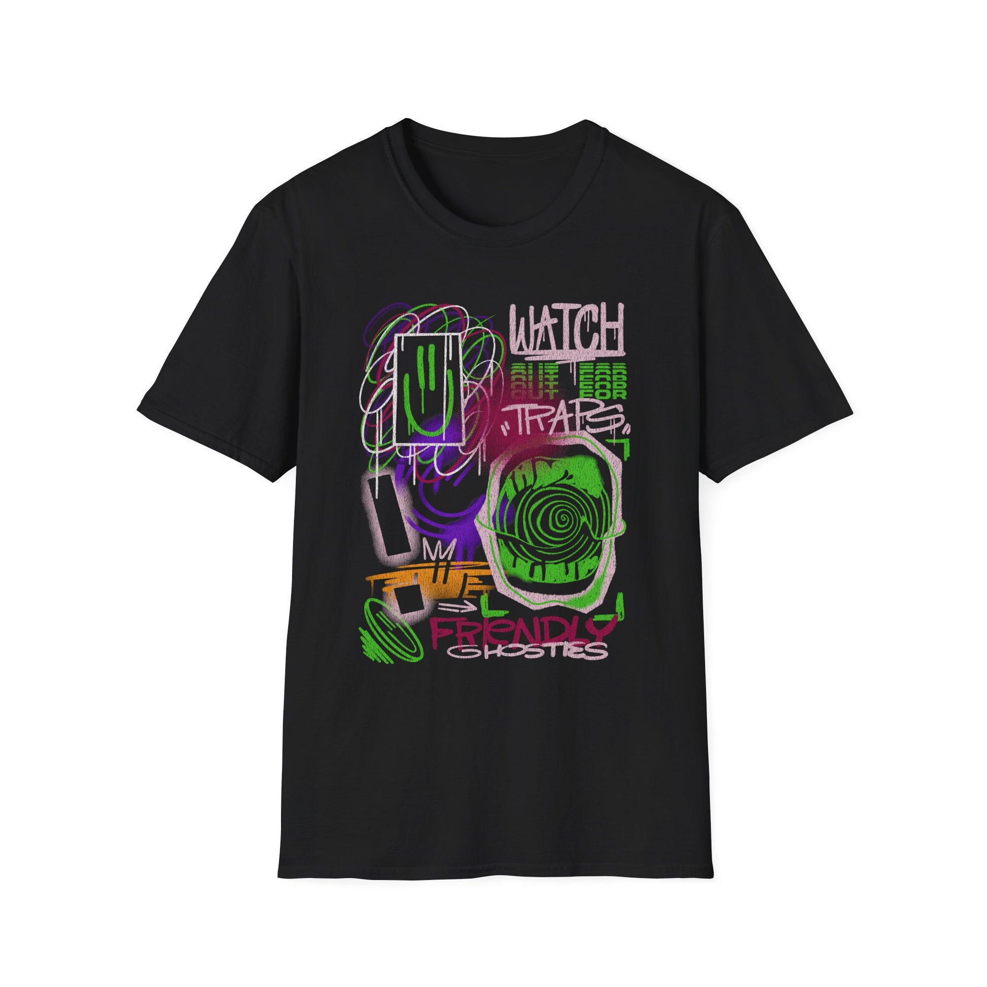 Watch Traps Friendly Ghosties Streetwear - T-Shirt - Blount Custom Creations