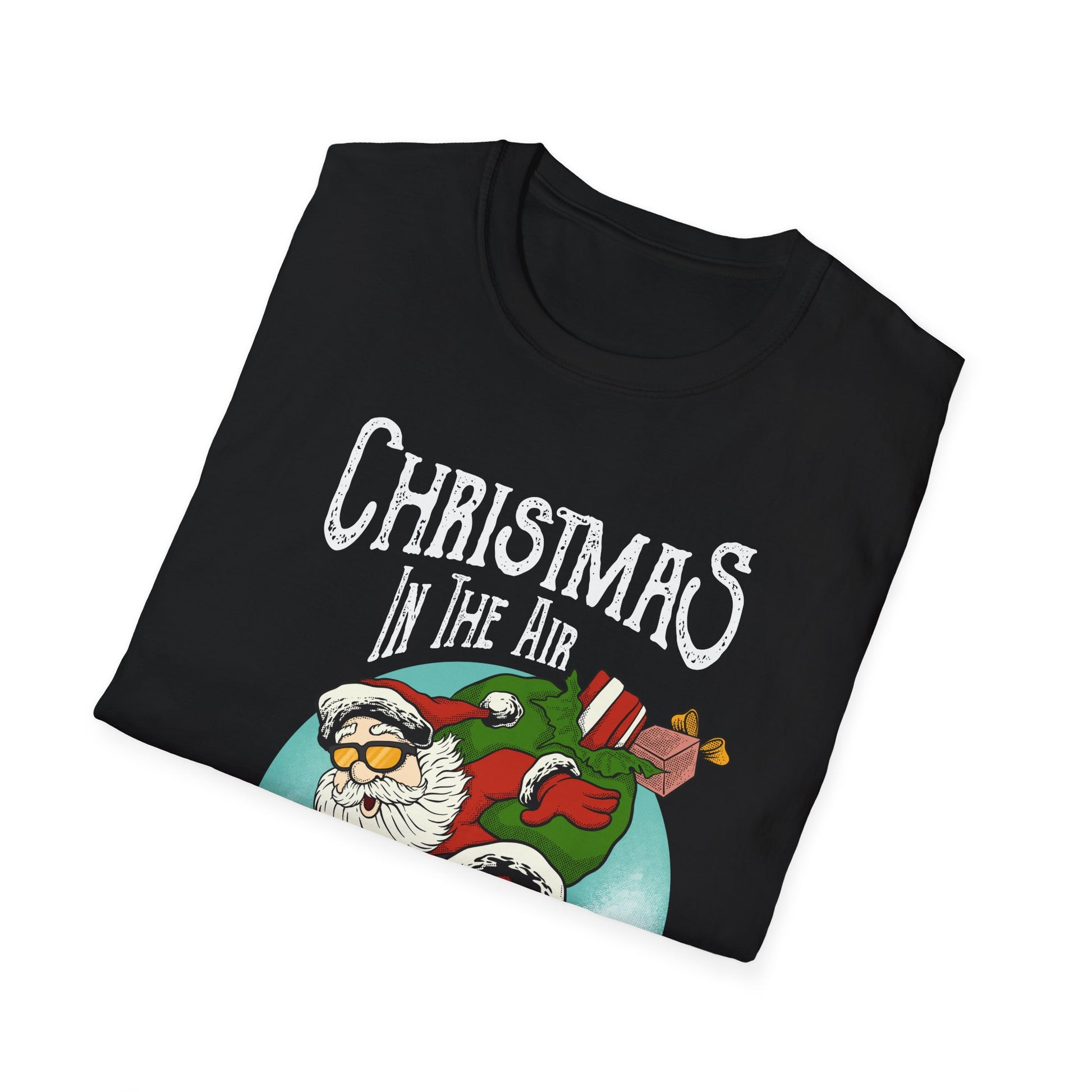 Christmas in the Air Santa Claus - T-Shirt - Blount Custom Creations