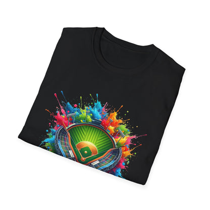 Small Baseball Stadium Colorful - T-Shirt - Blount Custom Creations