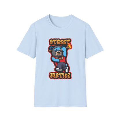 Street Justice Streetwear Rapping Bear - T-Shirt - Blount Custom Creations