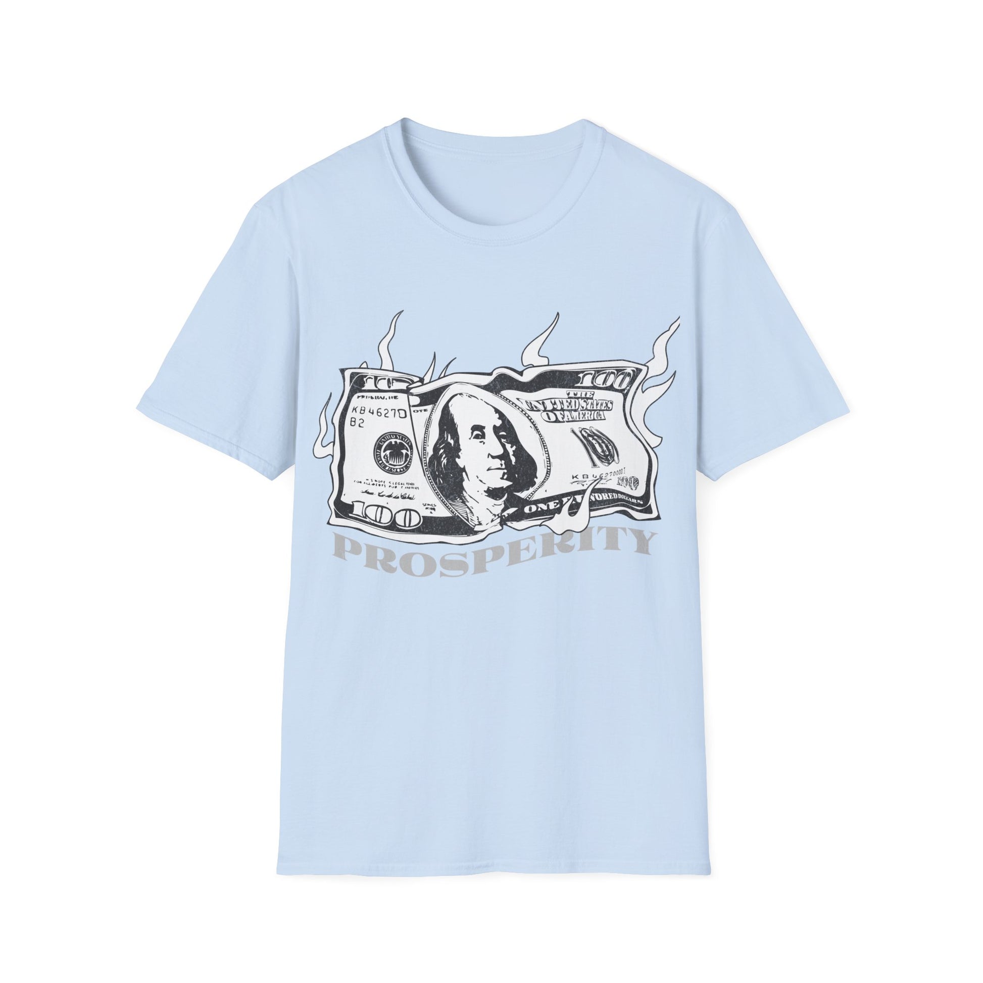 Burning 100 Dollar Bill Prosperity - T-Shirt - Blount Custom Creations