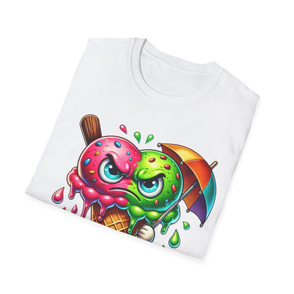 Mad Ice Cream Cone Melting - T-Shirt - Blount Custom Creations