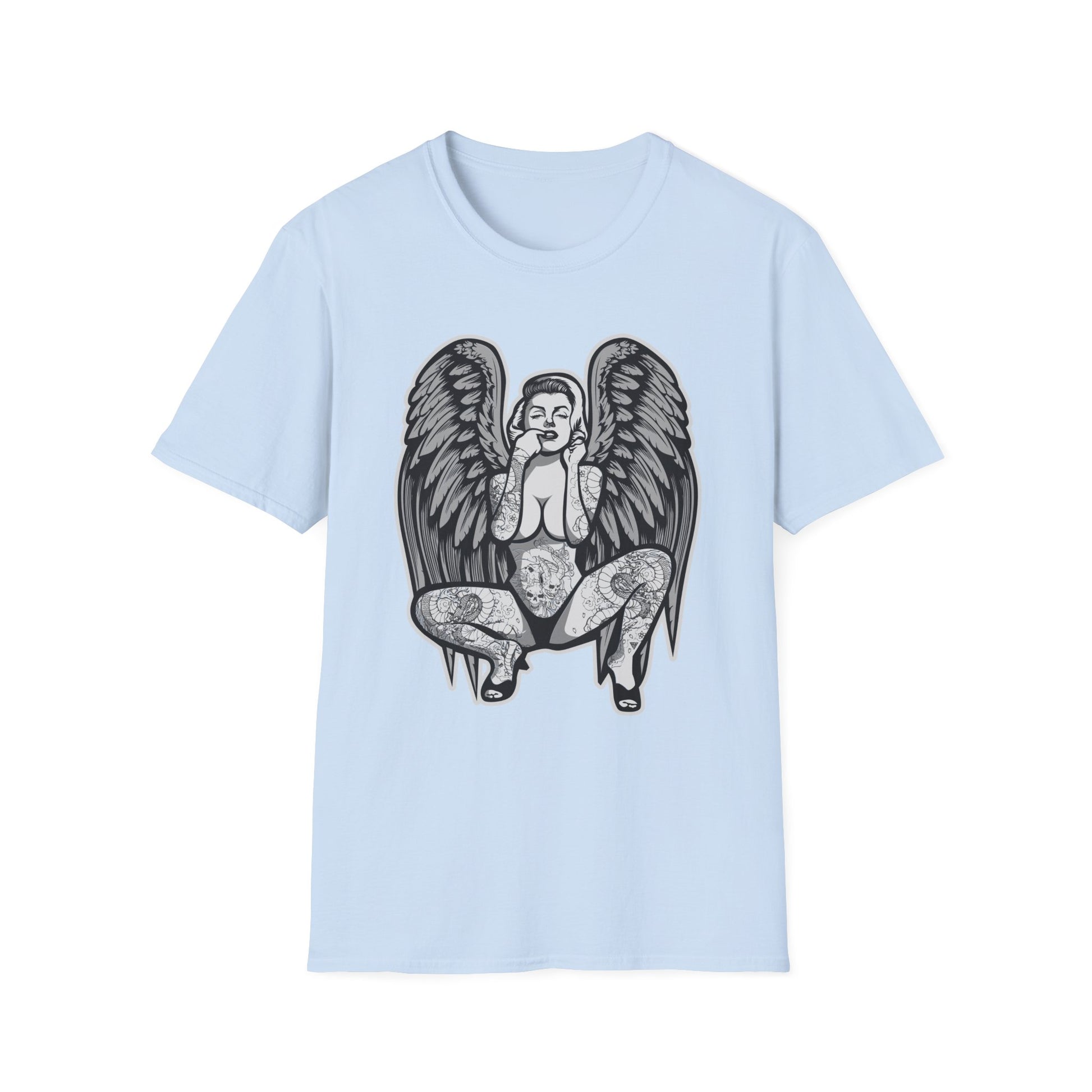 Tattooed Woman with Wings - T-Shirt - Blount Custom Creations