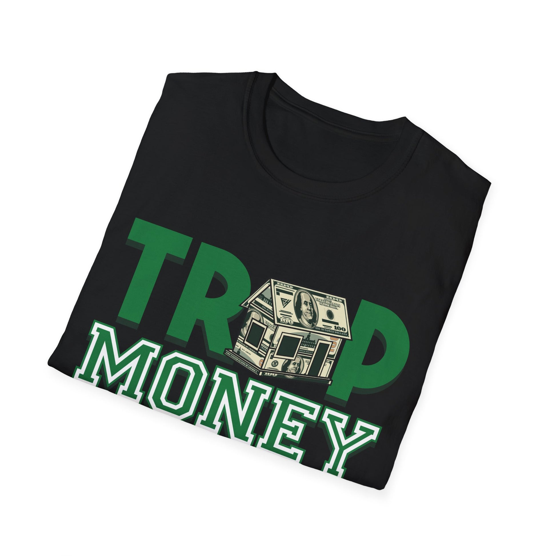 Trap Money Streetwear with Money House - T-Shirt - Blount Custom Creations