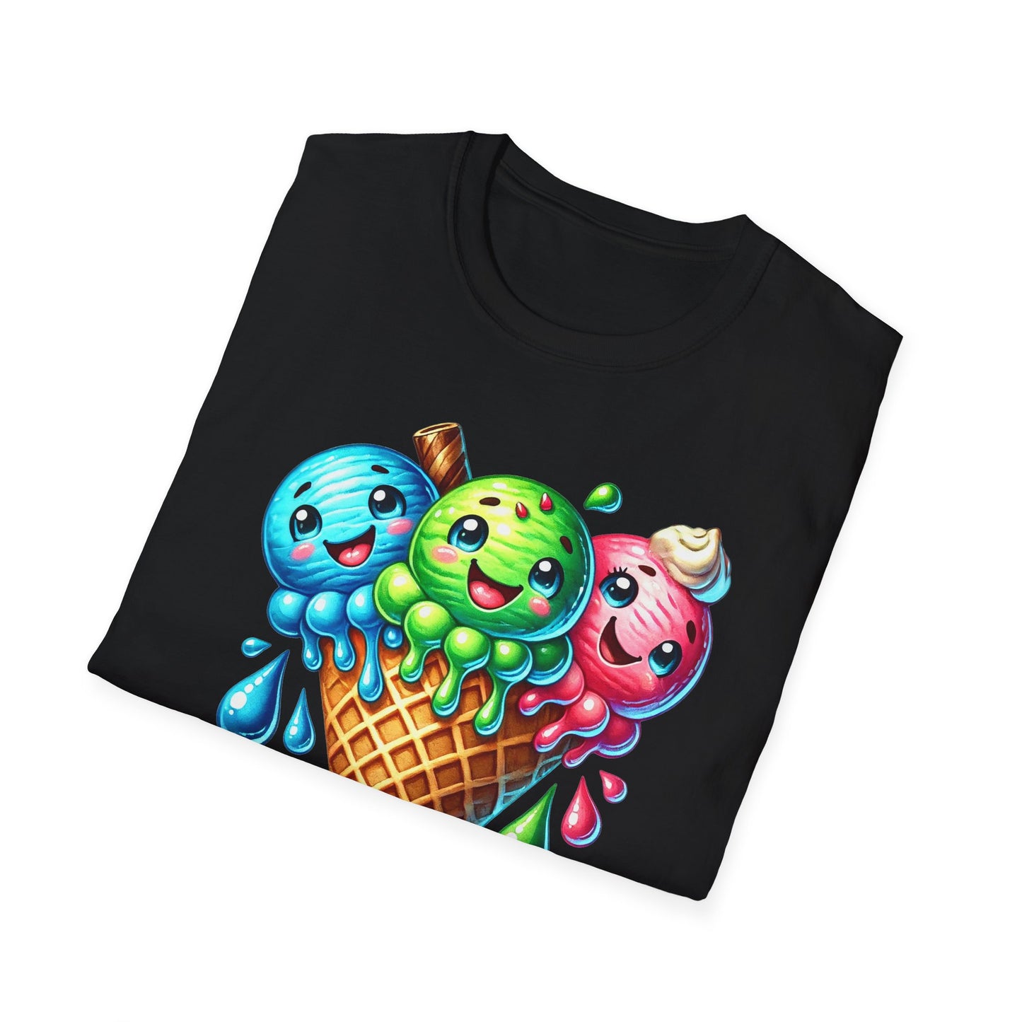 Triple Ice Cream Cone - T-Shirt - Blount Custom Creations