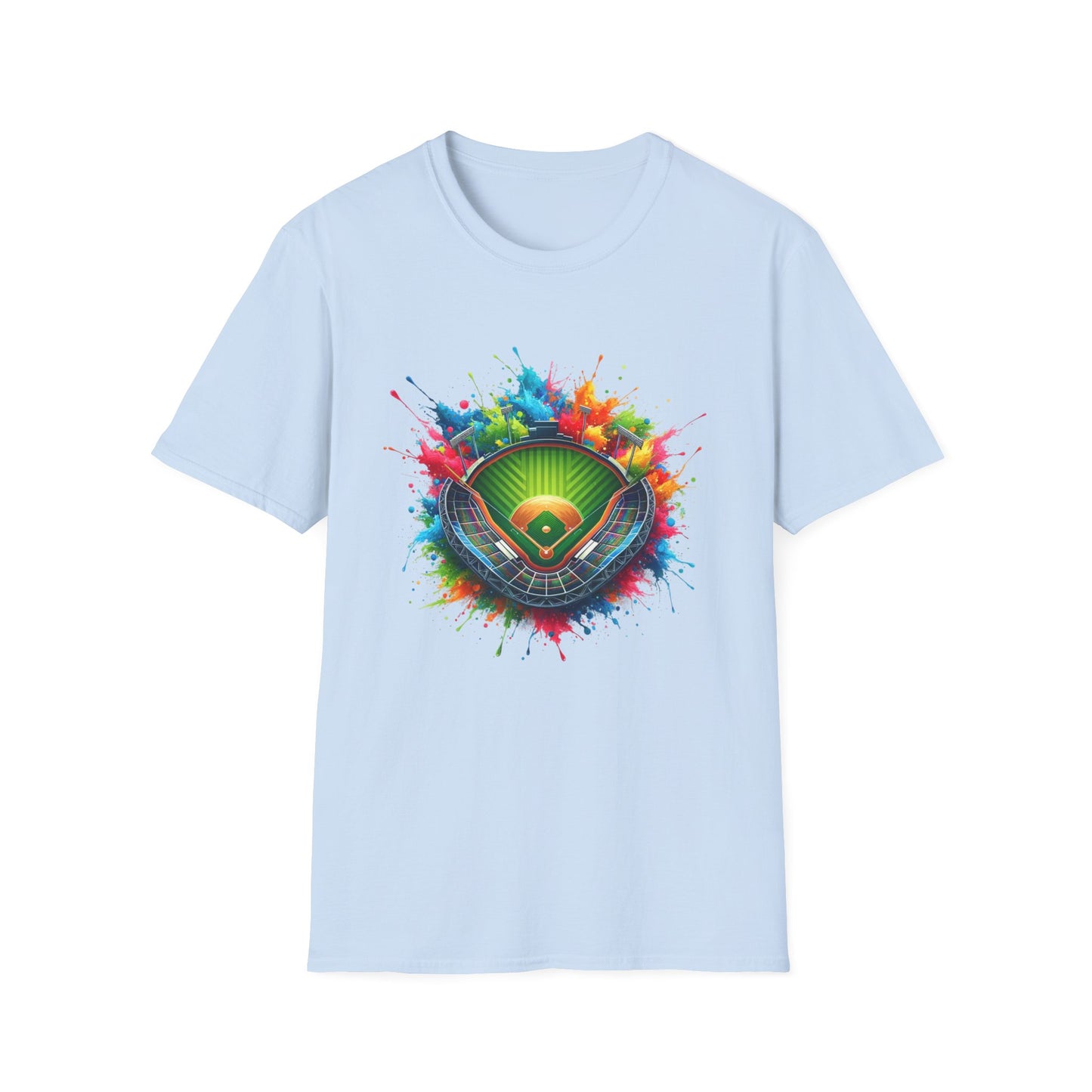 Small Baseball Stadium Colorful - T-Shirt - Blount Custom Creations