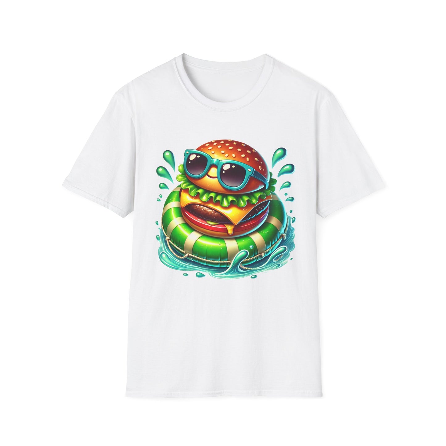 Cheeseburger Floating in Water - T-Shirt - Blount Custom Creations