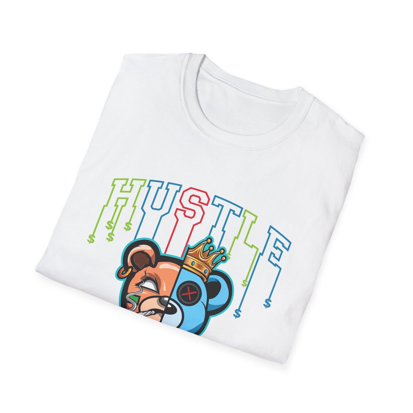 Hustle Graffiti Streetwear Bear - T-Shirt - Blount Custom Creations