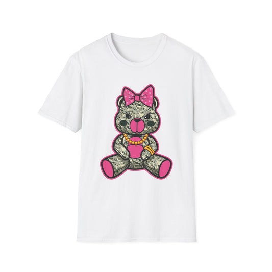 Money Girl Bear with Bow Streetwear - T-Shirt - Blount Custom Creations