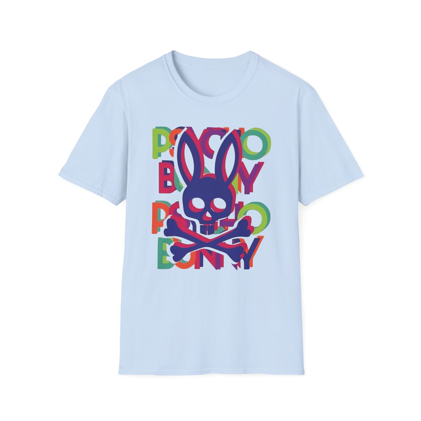 Multi-Colored Skull and Bones Rabbit - T-Shirt - Blount Custom Creations