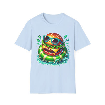 Cheeseburger Floating in Water - T-Shirt - Blount Custom Creations