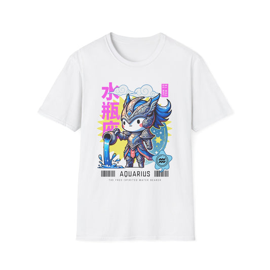 Aquarius Armor Zodiac Chibi - T-Shirt - Blount Custom Creations