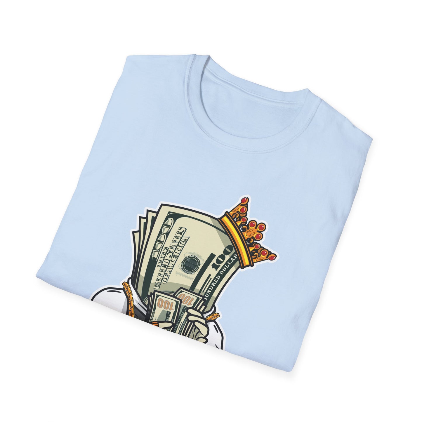 100 Dollar Bill Person with Crown Streetwear - T-Shirt - Blount Custom Creations