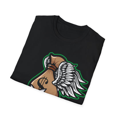 Evil Money Bag Flying Streetwear - T-Shirt - Blount Custom Creations