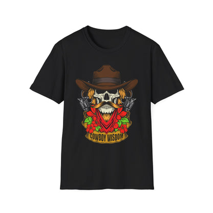 Cowboy Skull Wisdom Western Skeleton - T-Shirt - Blount Custom Creations