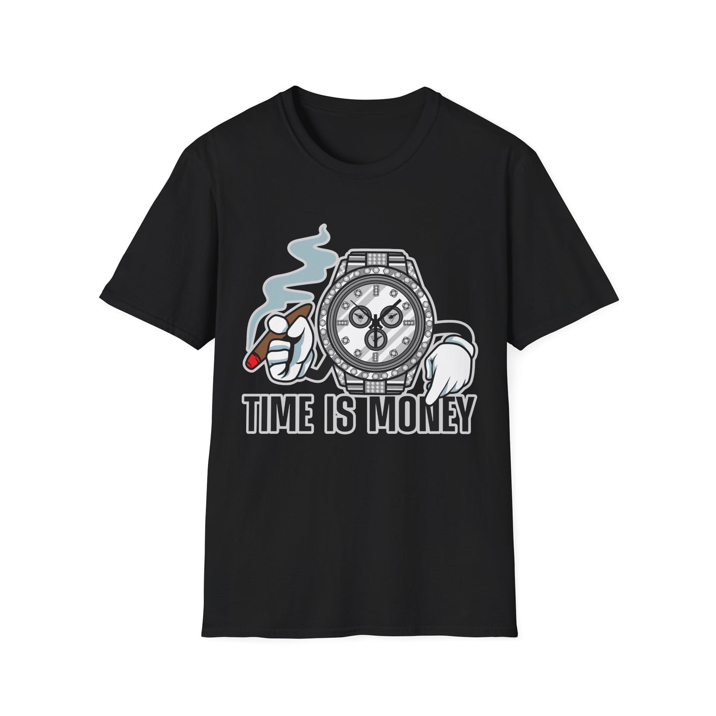 Watch Smoking Time is Money Streetwear - T-Shirt - Blount Custom Creations