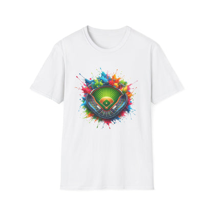 Small Baseball Stadium Colorful - T-Shirt - Blount Custom Creations