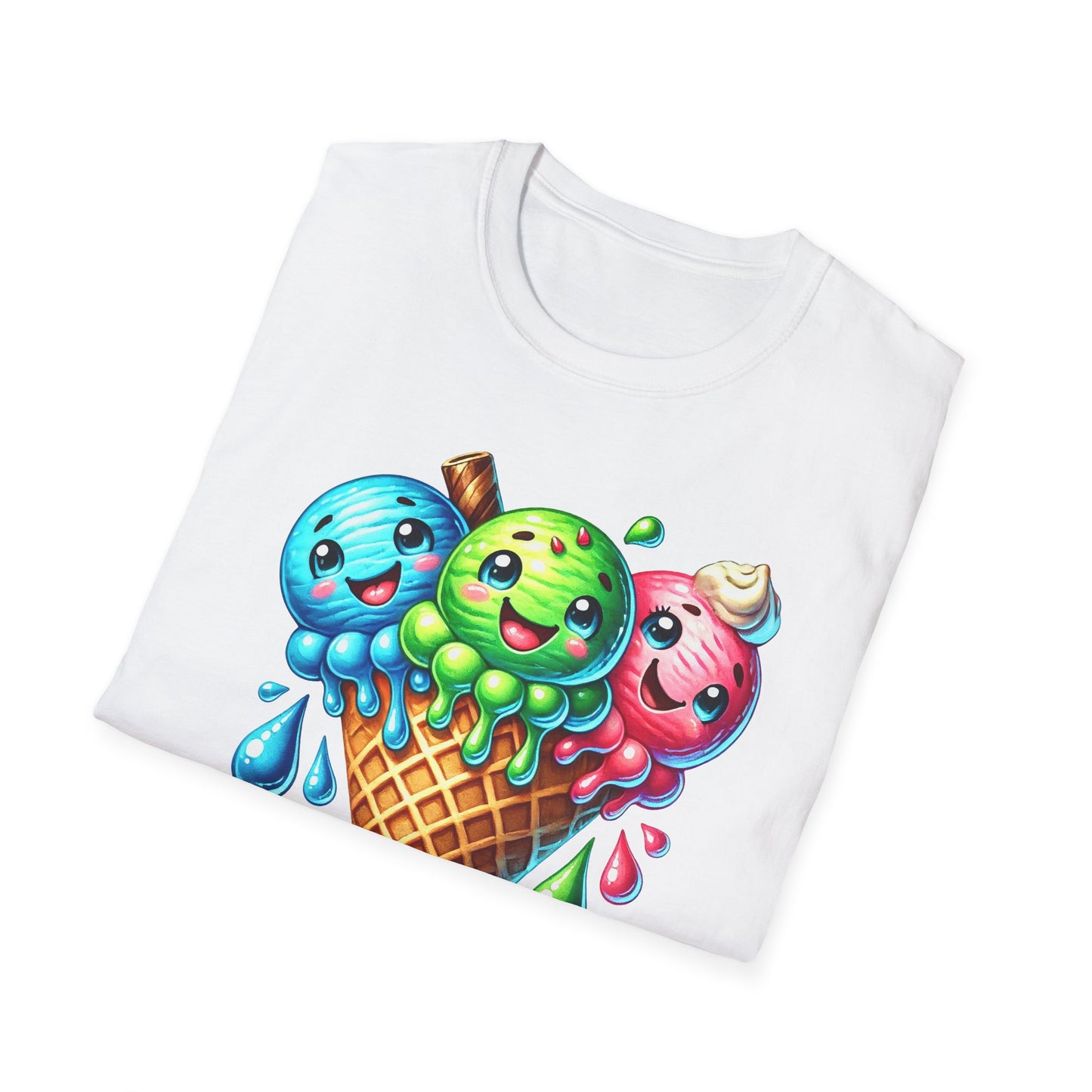 Triple Ice Cream Cone - T-Shirt - Blount Custom Creations