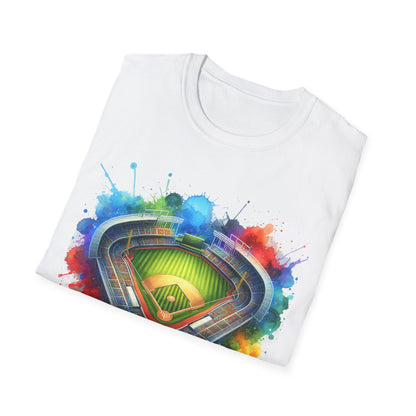 Large Baseball Stadium Colorful - T-Shirt - Blount Custom Creations