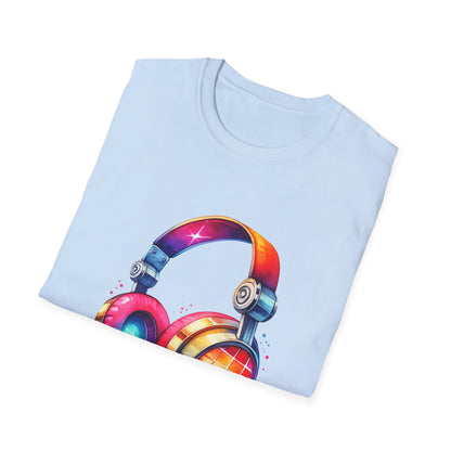 Colorful Headphones - T-Shirt - Blount Custom Creations