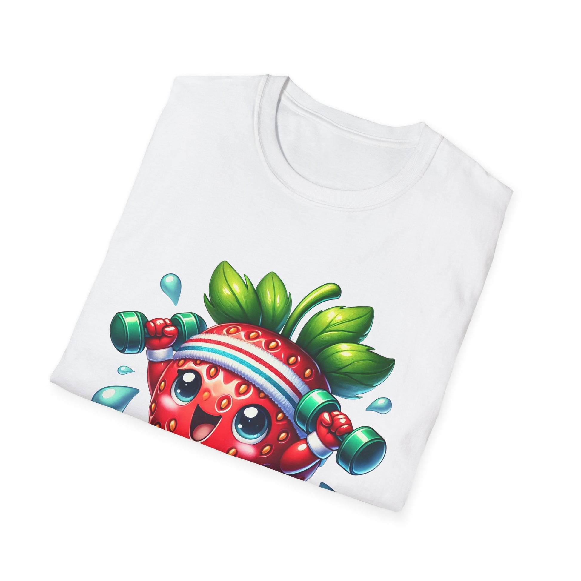 Strawberry Character Jumping - T-Shirt - Blount Custom Creations