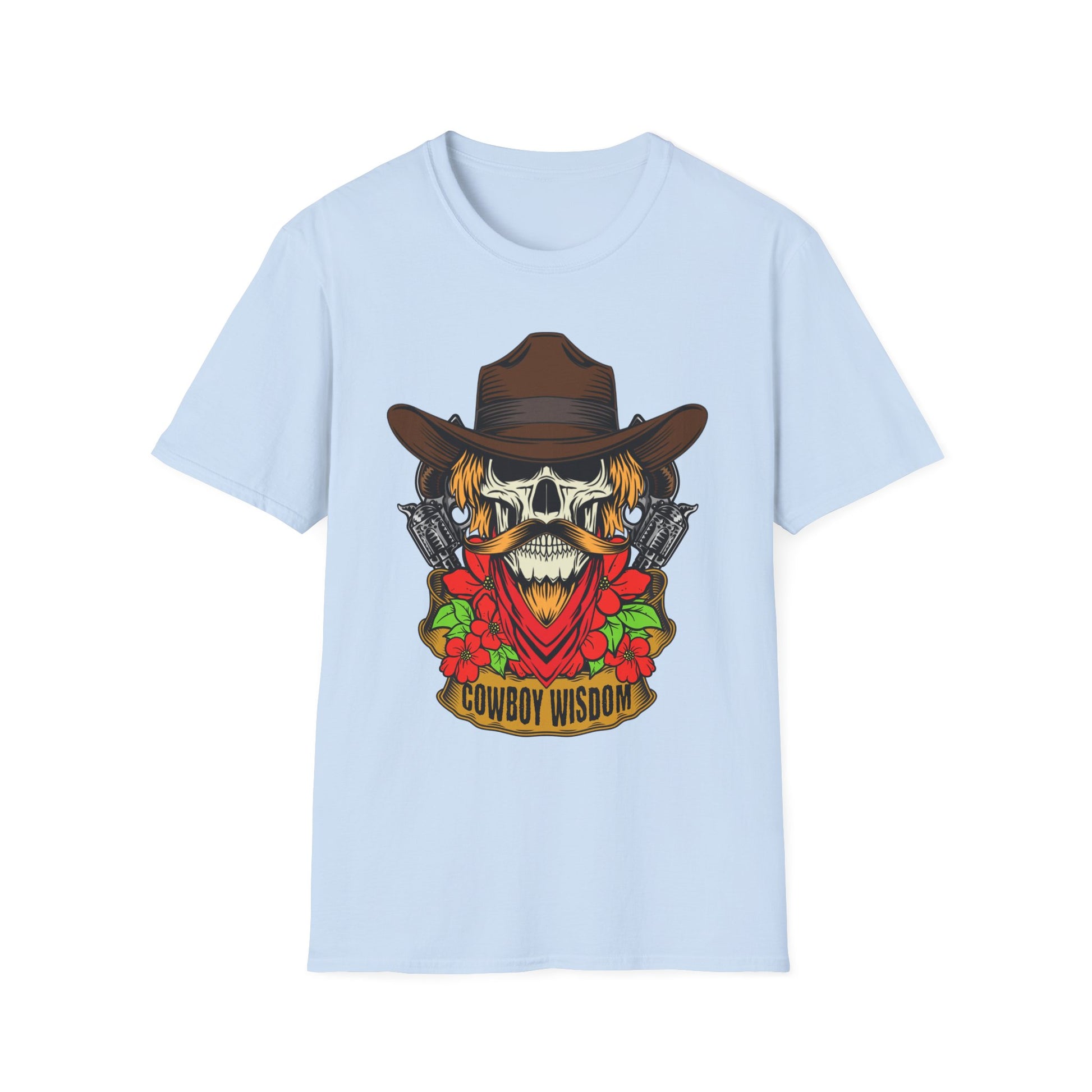 Cowboy Skull Wisdom Western Skeleton - T-Shirt - Blount Custom Creations