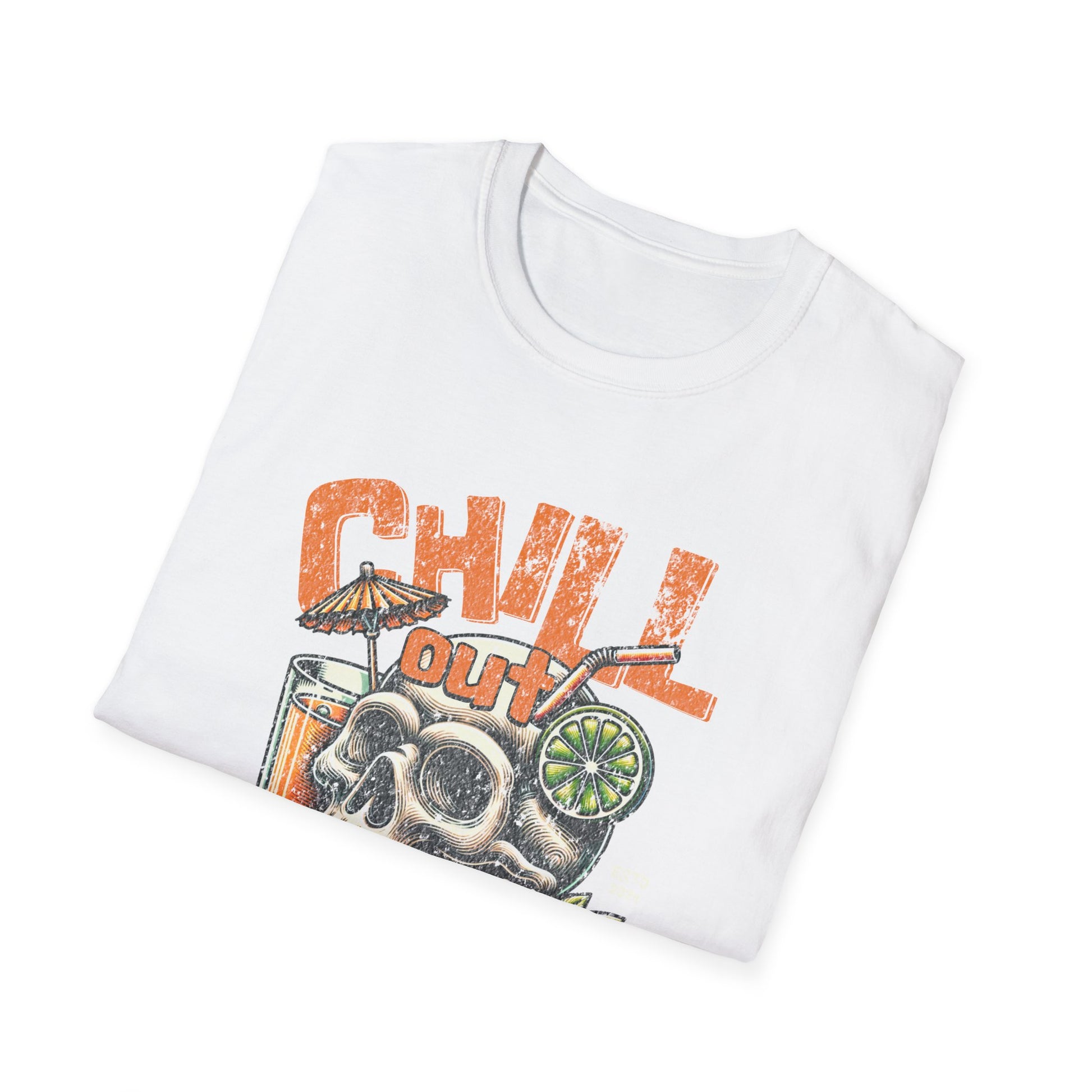 Chill Out and Cheers Skull - T-Shirt - Blount Custom Creations