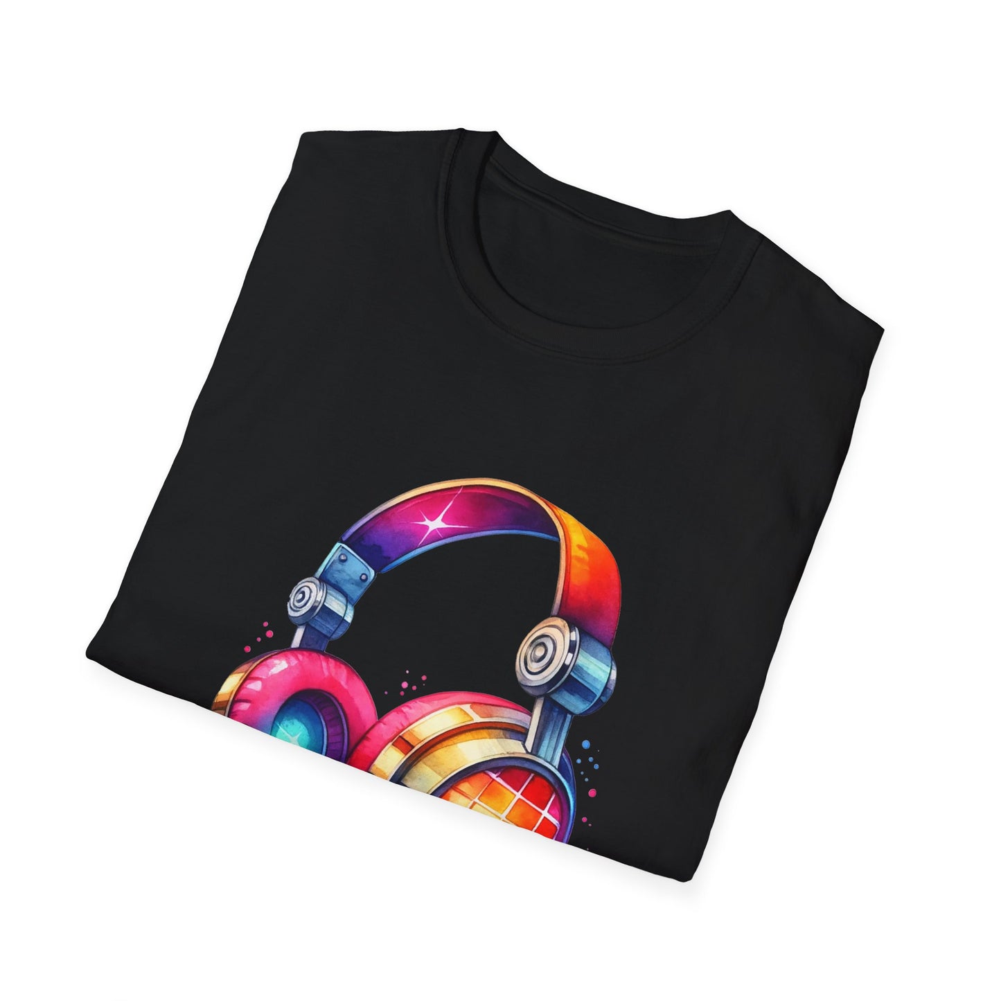 Colorful Headphones - T-Shirt - Blount Custom Creations