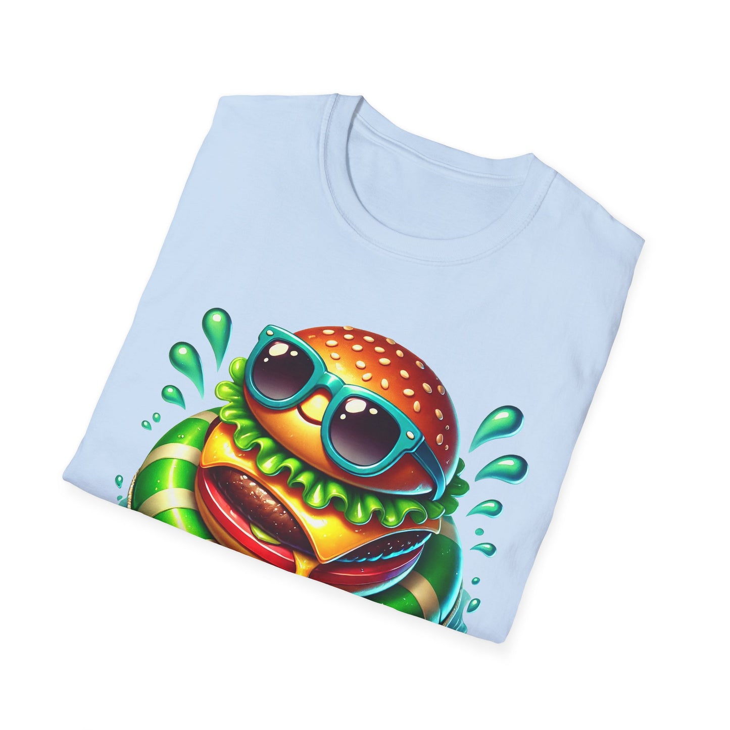 Cheeseburger Floating in Water - T-Shirt - Blount Custom Creations