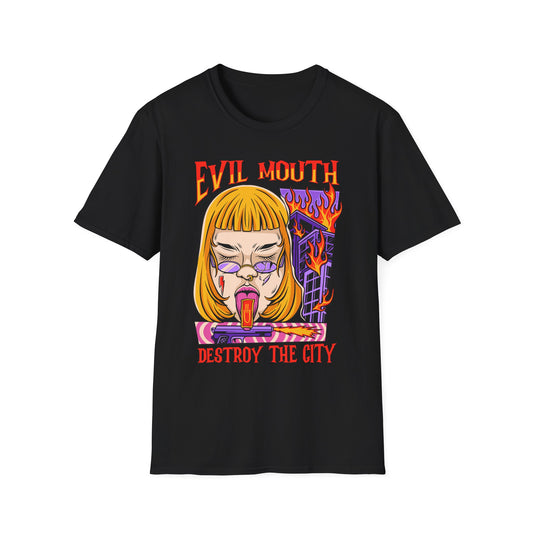 Evil Mouth Destroy the City - T-Shirt - Blount Custom Creations