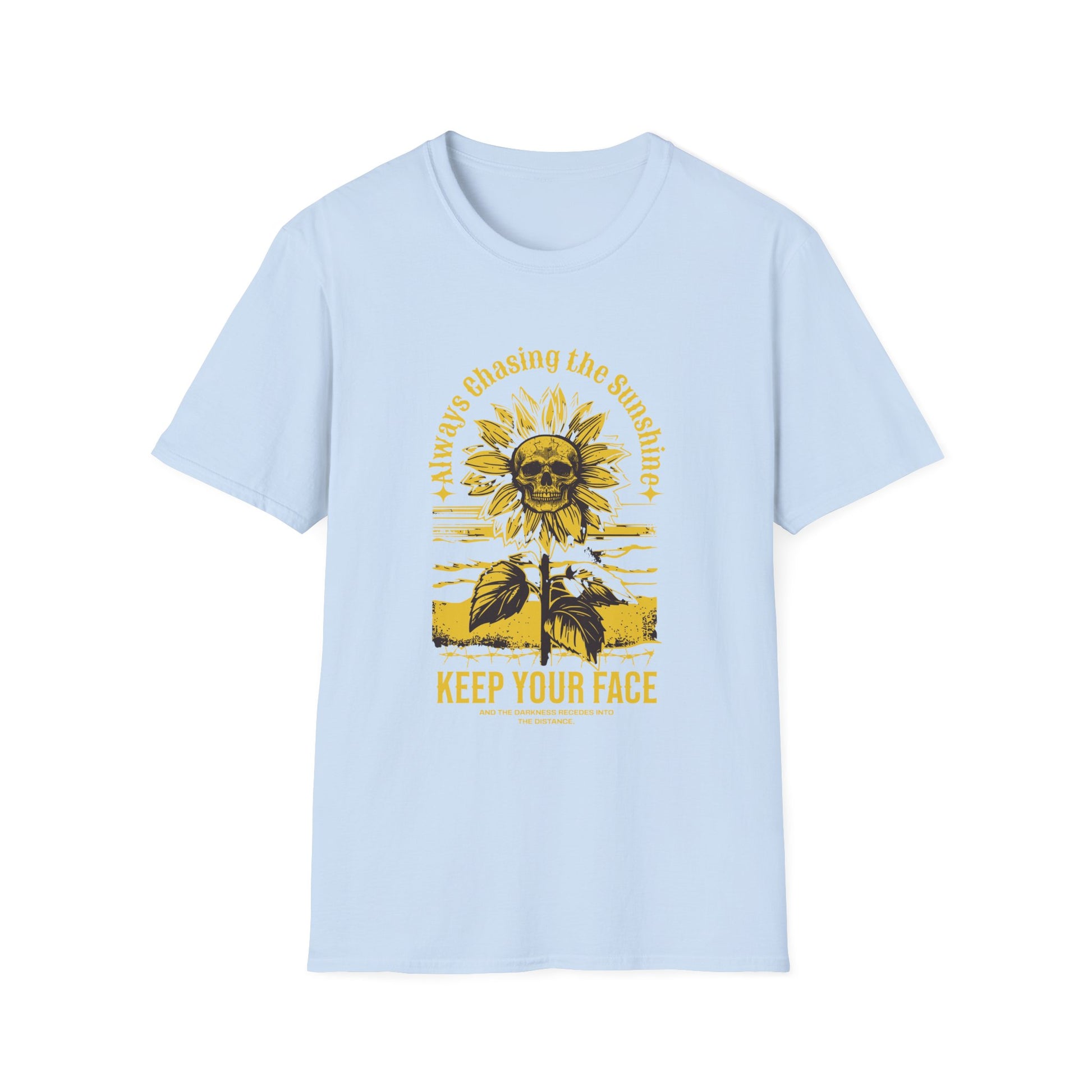 Always Chasing the Sunshine Skull Sunflower - T-Shirt - Blount Custom Creations